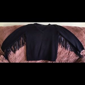Fringed sweater
